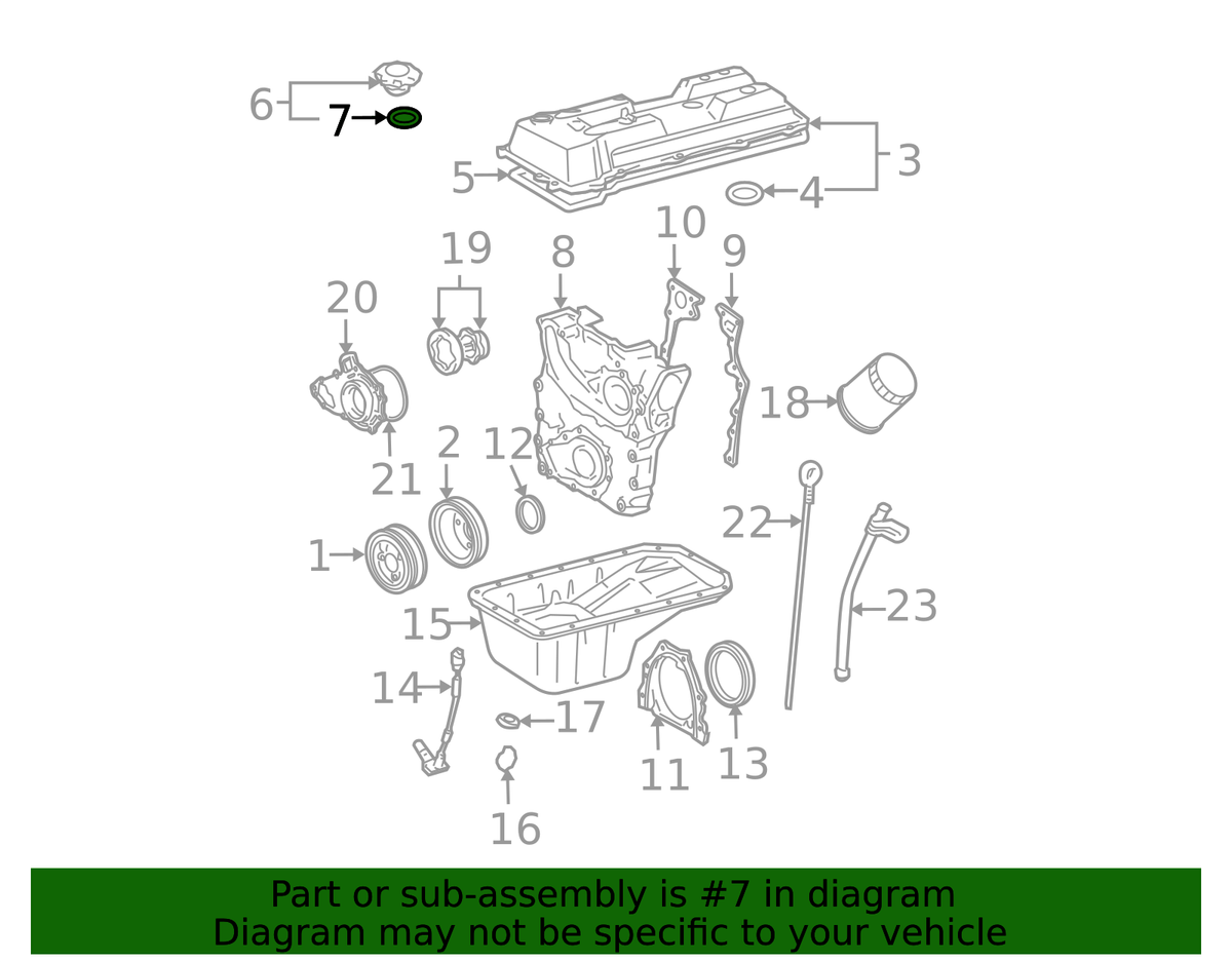 NEW GENUINE OEM TOYOTA LEXUS SCION OIL FILLER CAP GASKET 90430-37140