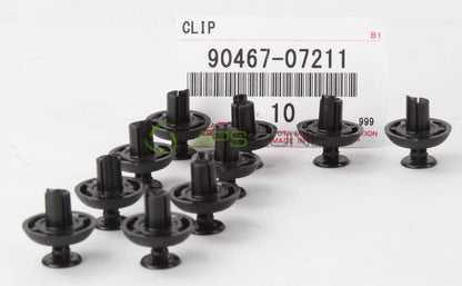 9046707211 GENUINE OEM TOYOTA HIGHLANDER LEXUS RADIATOR COVER GRILLE CLIPS -10pc