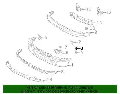 00-06 TUNDRA 98-02 4RUNNER FRONT BUMPER BRACKET BUSHINGS SET OF 2