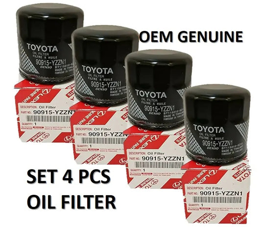 OIL FILTER GENUINE TOYOTA FIT FOR COROLLA YARIS SCION CH-R MATRIX RAV-4 SET 4