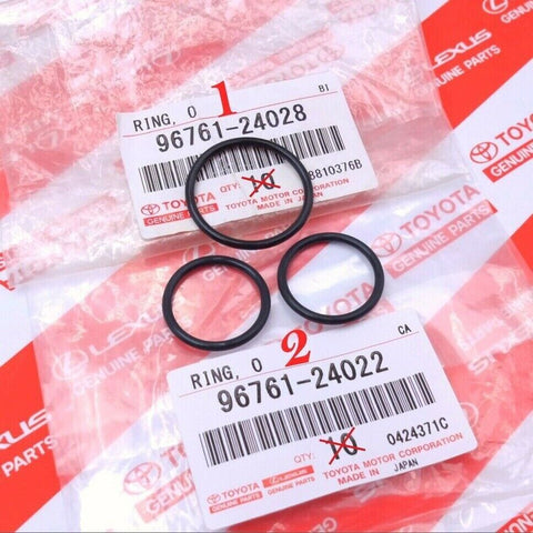 NEW GENUINE OEM TOYOTA LEXUS IS300 GS300 ENGINE COOLANT PIPE O-RING SET OF 3