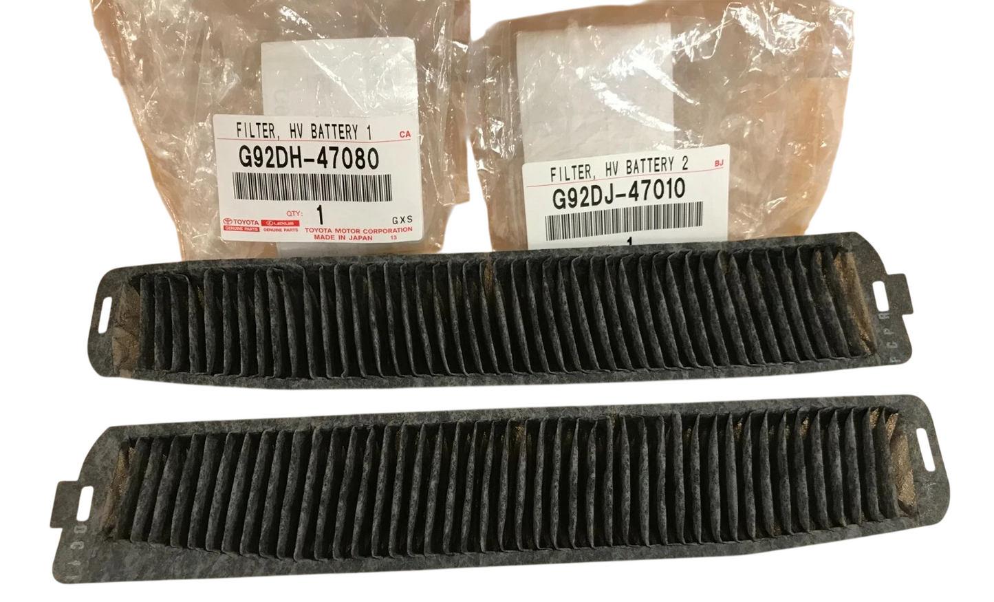 17-20 PRIUS PRIME HV BATTERY COOLING AIR INTAKE FILTER SET OF 2 GENUINE TOYOTA