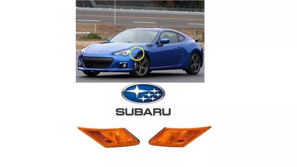 TOYOTA 86 GT-86 2011-2014 SIDE MARKER YELLOW & BRZ SUBARU 2013-2020