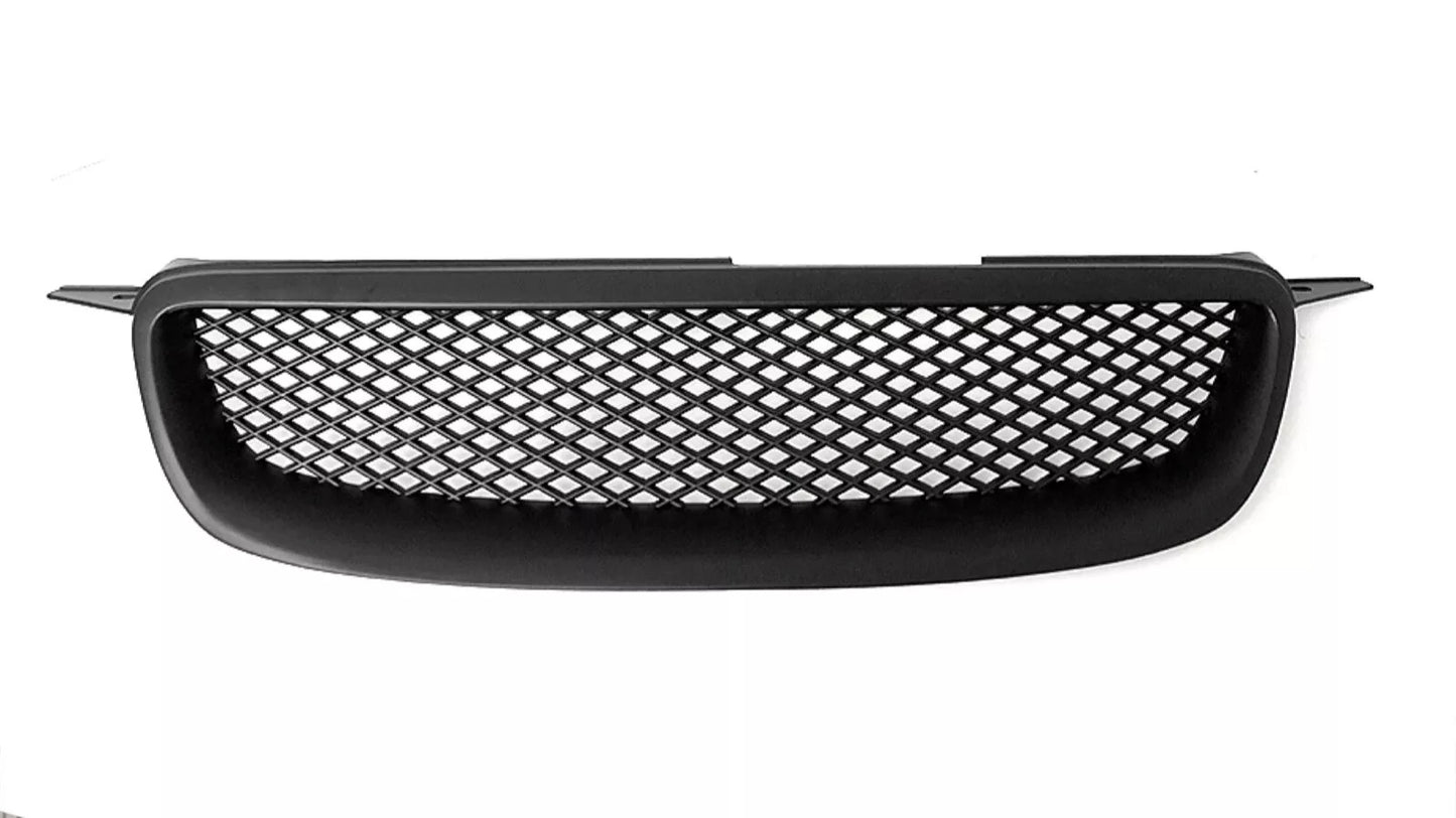 For 03 08 Toyota Corolla Black Mesh JDM Style Front Bumper Hood Grille Grill