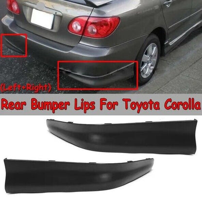 03 - 08 Toyota Corolla Rear Bumper Lips Body Kit