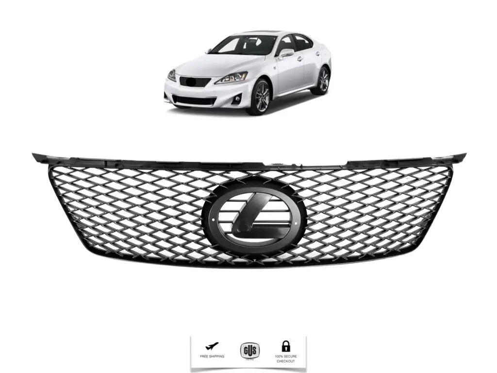 For 2006 2008 Lexus IS250 IS350 Front Upper Grille Black Mesh JDM Style Grill