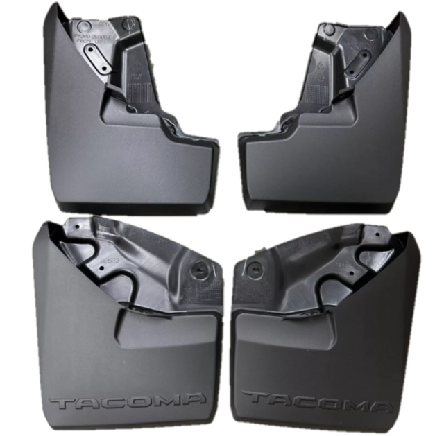 24-26 TACOMA TRD PRO & TRAILHUNTER MUDGUARD MUD FLAP SET OF 4 GENUINE TOYOTA