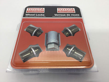 05-23 TACOMA 16" & 18" ALLOY WHEEL LOCKS BLACK CHROME GENUINE TOYOTA PK456-00J00