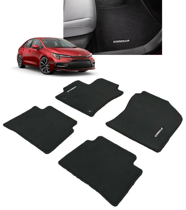 2020-2025 COROLLA SEDAN BLACK CARPET FLOOR MATS GENUINE TOYOTA PT206-02202-01