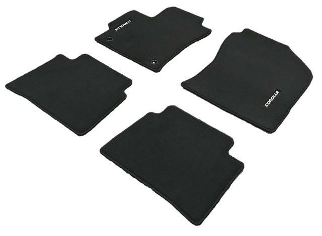2020-2025 COROLLA SEDAN BLACK CARPET FLOOR MATS GENUINE TOYOTA PT206-02202-01