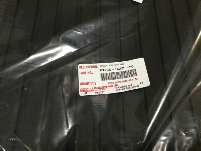 2022 Corolla Cross Cargo Tray (2WD) Genuine Toyota PT206-16225-20
