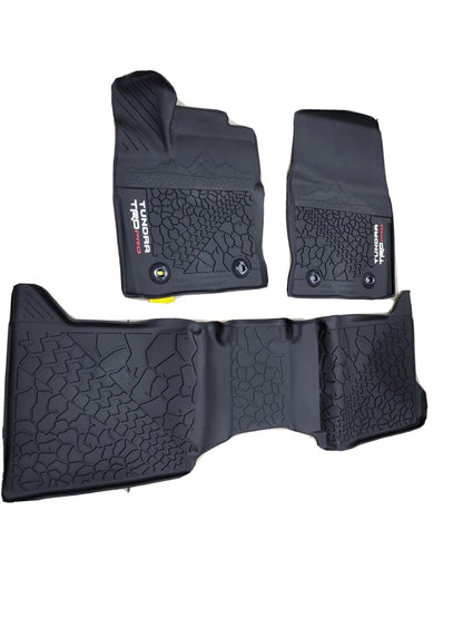 2022-2024 Toyota Tundra TRD Pro All Weather Mats OEM Crew Max PT206-34222-20