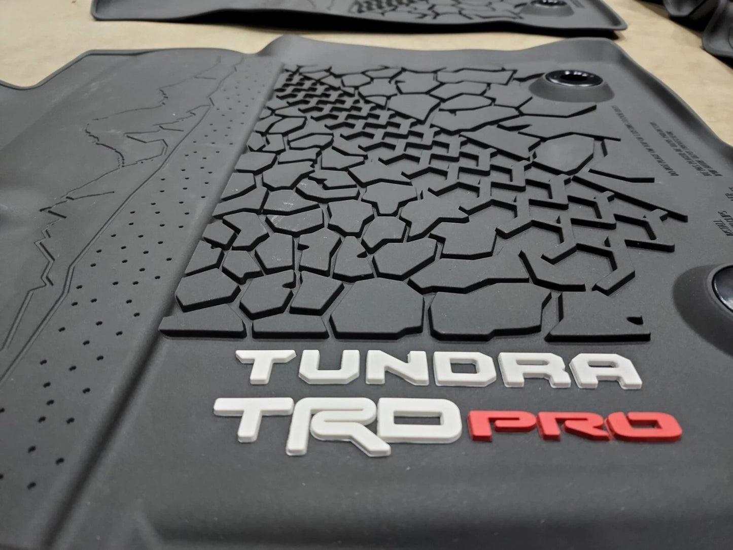 2022-2024 Toyota Tundra TRD Pro All Weather Mats OEM Crew Max PT206-34222-20