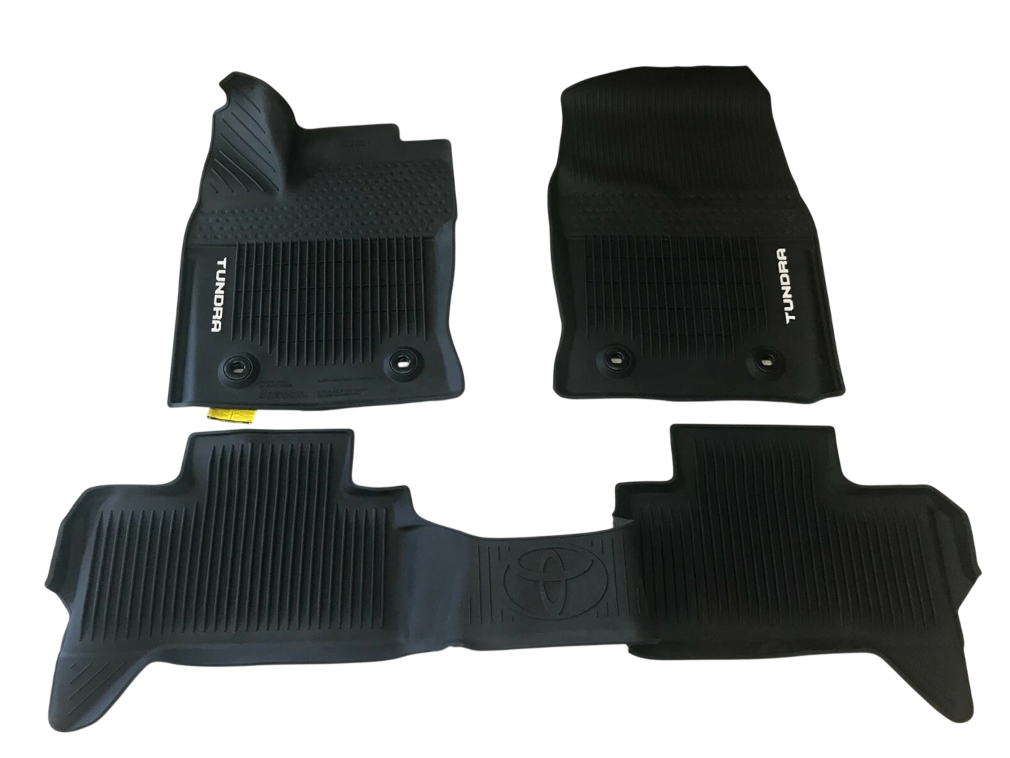 ALL WEATHER FLOOR LINER MATS OEM TUNDRA 2022-2025 DOUBLE CAB PT206-34221-20