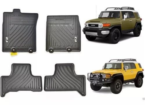 RUBBER FLOOR MAT SET 4 PCS FJ CRUISER 2007-2014 TOYOTA GENUINE