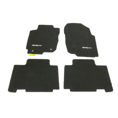 OEM 2013 - 2018 TOYOTA RAV4 BLACK CARPET FLOOR MATS PT206-42130-20 SET OF 4