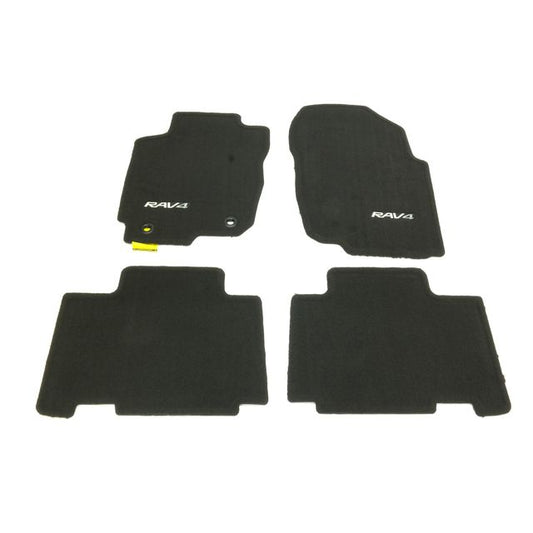 OEM 2013 - 2018 TOYOTA RAV4 BLACK CARPET FLOOR MATS PT206-42130-20 SET OF 4