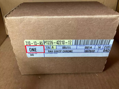 2019-2025 TOYOTA RAV4 BLACK CHROME EXHAUST TIPS GENUINE OEM SET OF 2