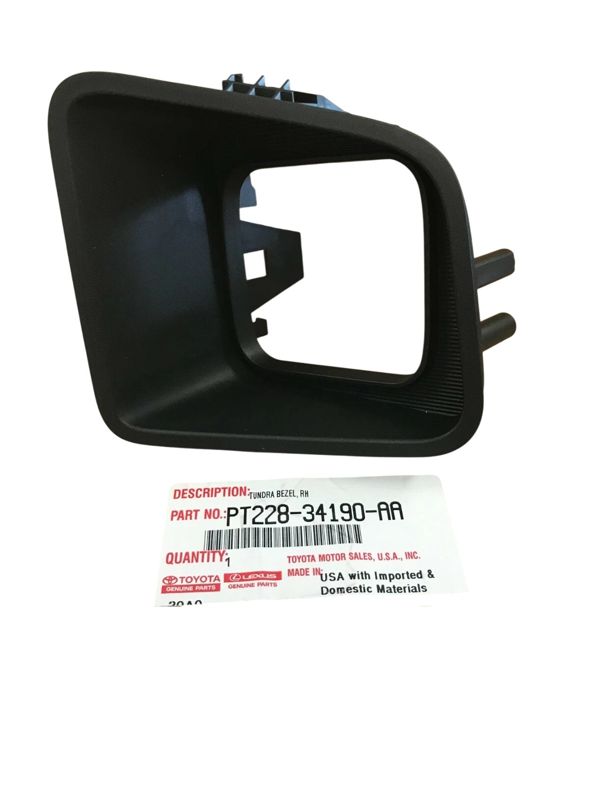 19-20 TUNDRA TRD PRO RIGHT FOG LIGHT LAMP BEZEL GENUINE TOYOTA PT228-34190-AA