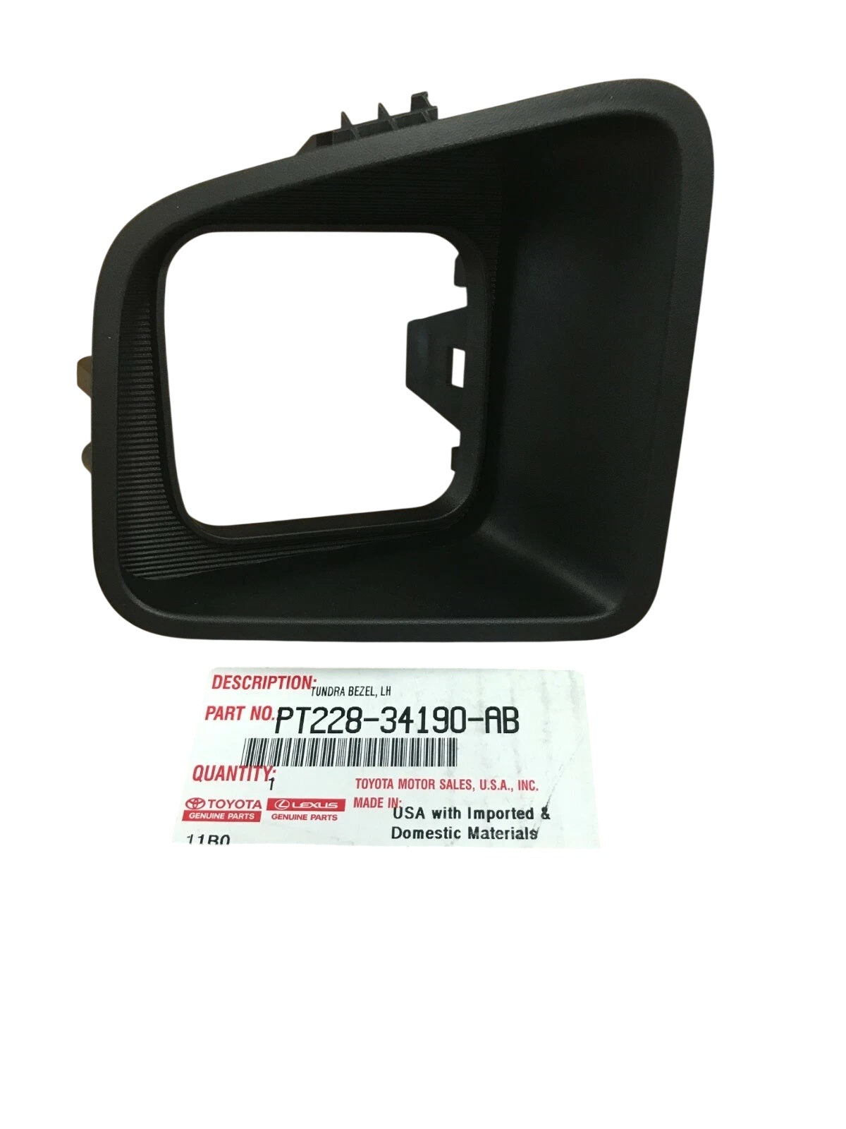 19-20 TUNDRA TRD PRO LEFT FOG LIGHT LAMP BEZEL GENUINE TOYOTA PT228-34190-AB