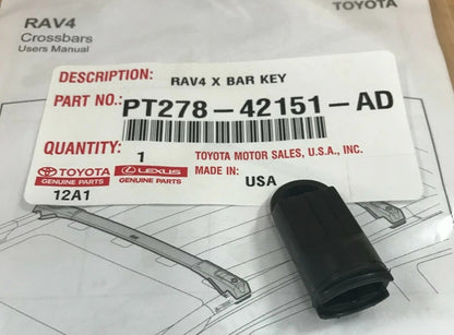 2013-2018 RAV4 ALL MODELS ROOF RACK CROSS BAR KEY GENUINE TOYOTA PT278-42151-AD