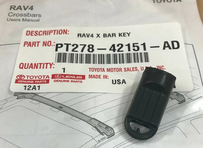 2013-2018 RAV4 ALL MODELS ROOF RACK CROSS BAR KEY GENUINE TOYOTA PT278-42151-AD