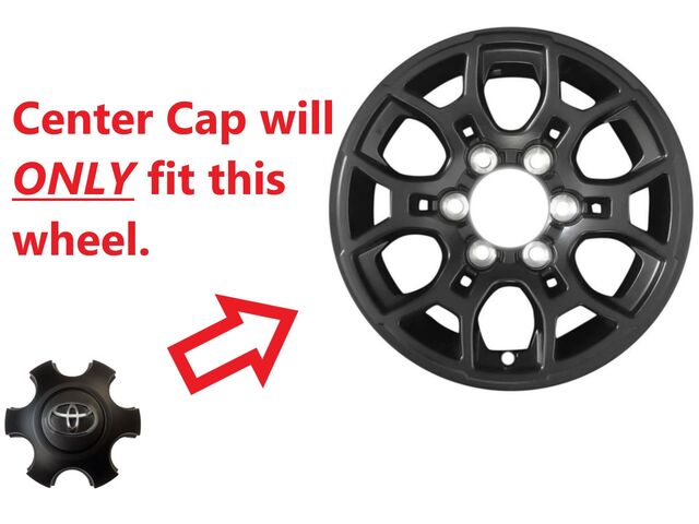 16-22 Toyota Tacoma OEM Center Cap 42603-YY290 (NEW) Charcoal PT280-35160-CC