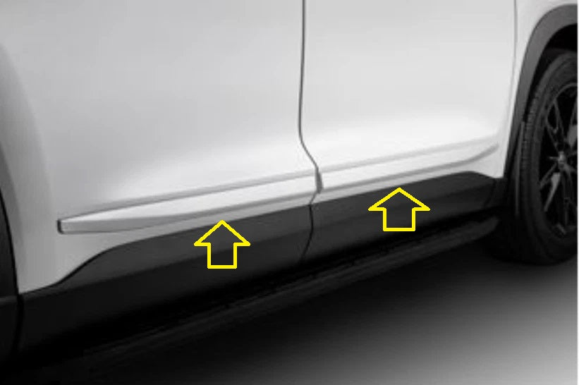 Genuine Toyota Grand Highlander 2024-2025 Body Side Door Moldings 089 White PT29A-48240-10