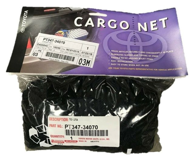 2007-2023 TOYOTA TUNDRA CARGO NET GENUINE OEM ACCESSORY PT347-34070