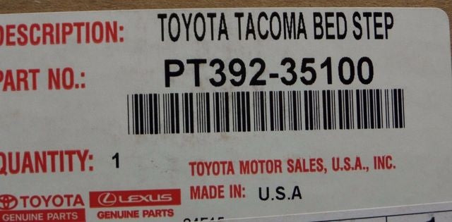 Toyota Tacoma OEM Bed Step rear bumper