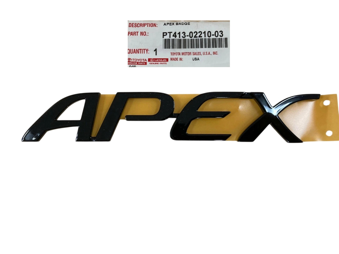 2021-2022 COROLLA SEDAN APEX EMBLEM GENUINE TOYOTA