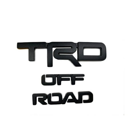 TRD Blackout Emblem Badge Kit For 10-22 Toyota 4Runner Tacoma Off Road Set
