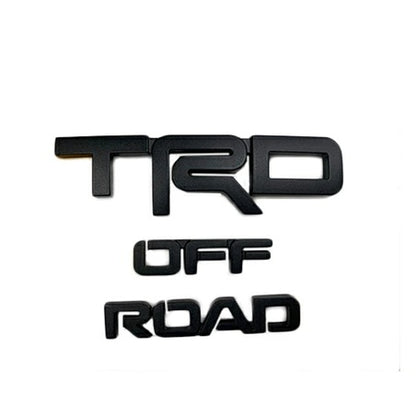 TRD Blackout Emblem Badge Kit For 10-22 Toyota 4Runner Tacoma Off Road Set
