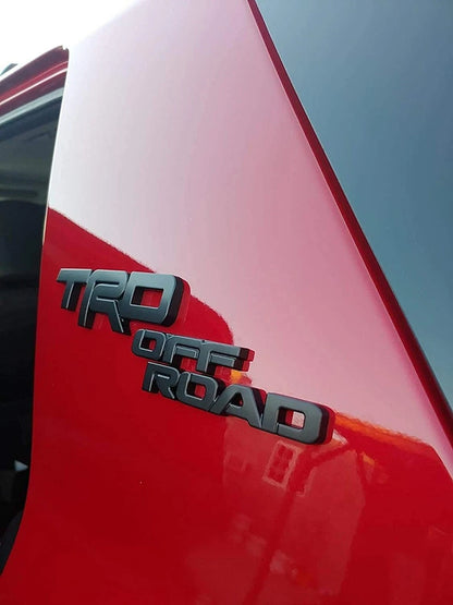 TRD Blackout Emblem Badge Kit For 10-22 Toyota 4Runner Tacoma Off Road Set