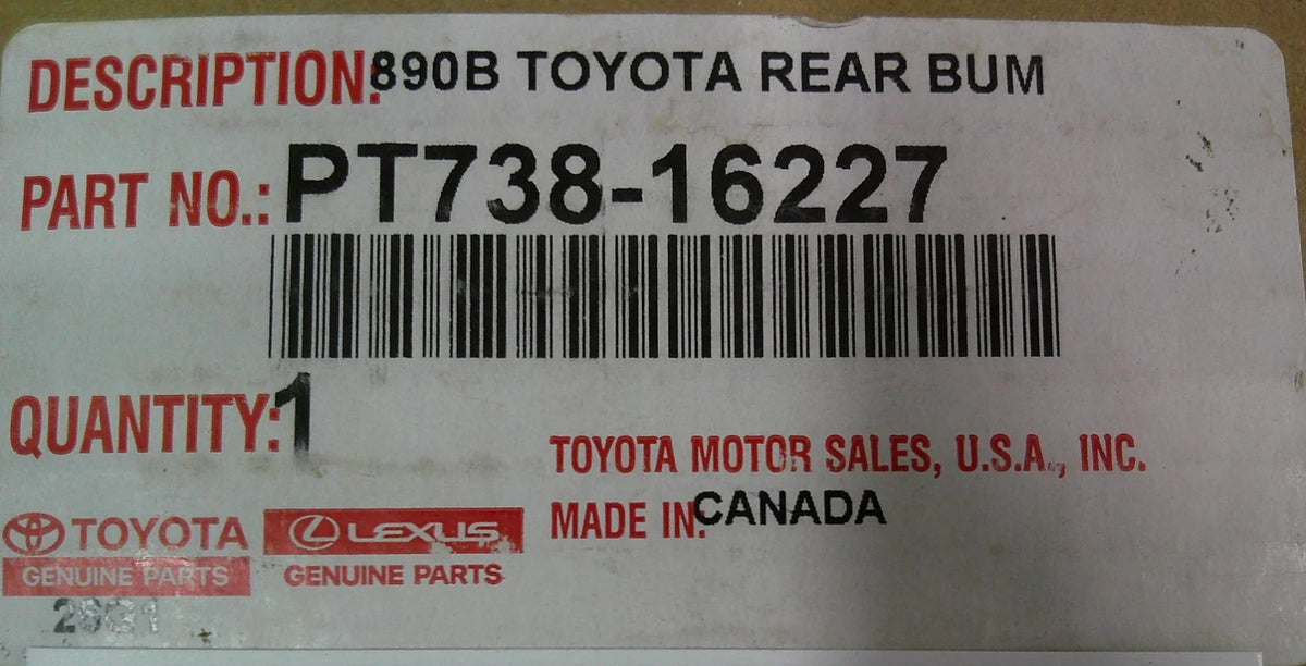 22-25 COROLLA CROSS Rear Bumper Protector Genuine Toyota Accessory PT738-16227