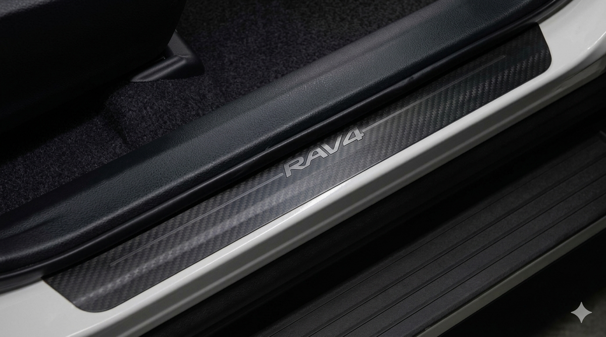 GENUINE TOYOTA 2013-2018 RAV4 DOOR SILL PROTECTORS 4 PIECES PT747-42130