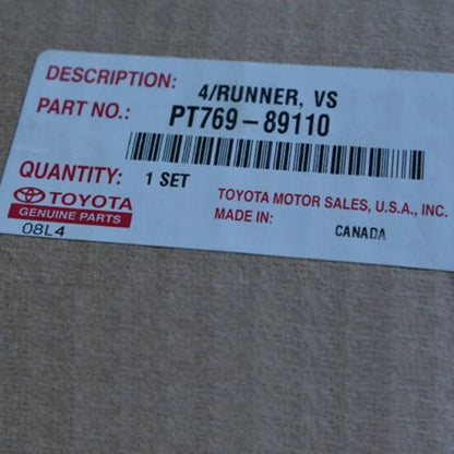 4RUNNER 2010-2024 MUD GUARDS SPLASH GUARDS SET 4 PCS, OEM GENUINE