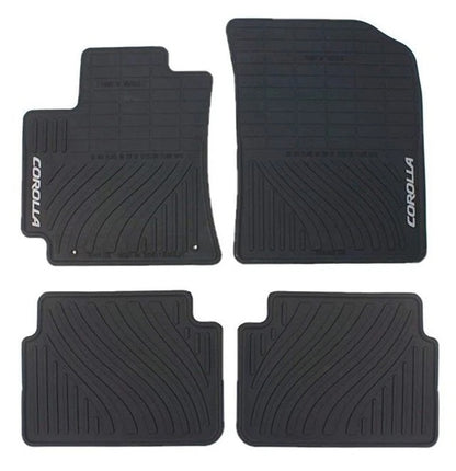 Genuine Toyota Rubber All-Weather Floor Mats for 2009-2013 Corolla-New, OEM