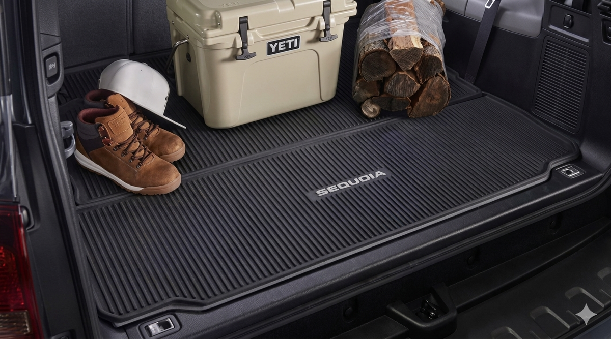 2008-2022 SEQUOIA ALL WEATHER CARGO MAT PT908-0C082-02 GENUINE TOYOTA ACCESSORY
