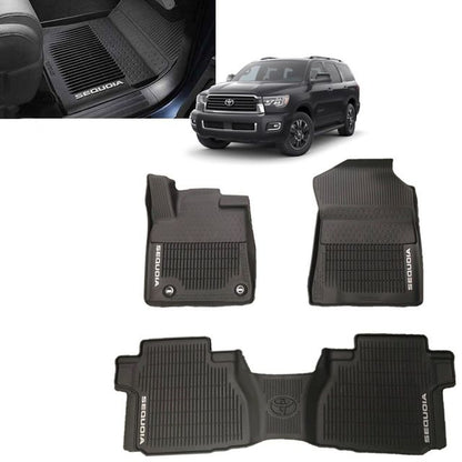 OEM 2012-2022 SEQUOIA ALL WEATHER FLOOR LINER MATS 7 passenger with rear console