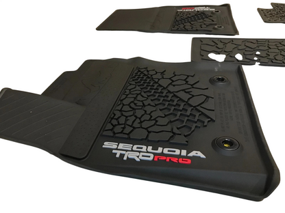 2023-2025 SEQUOIA TRD PRO ALL WEATHER FLOOR LINER MATS OEM PT908-0C233-20