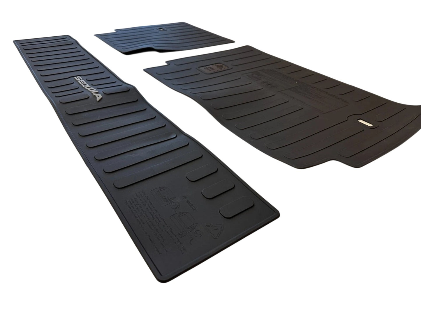 2023-2025 SEQUOIA BLACK ALL WEATHER CARGO LINER MATS OEM PT908-0C235-20