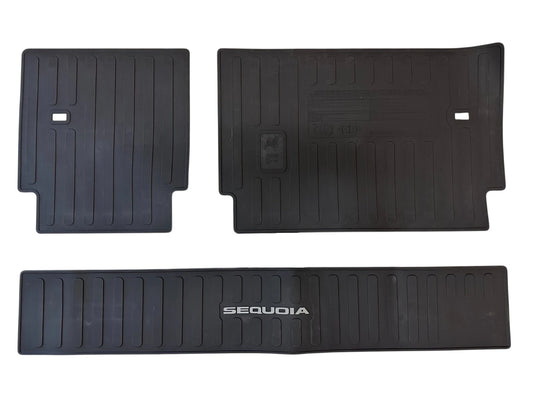 2023-2025 SEQUOIA BLACK ALL WEATHER CARGO LINER MATS OEM PT908-0C235-20