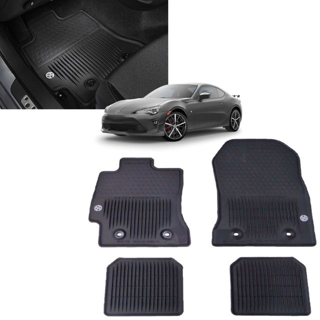 2013-2020 TOYOTA 86 FR-S ALL WEATHER RUBBER FLOOR MATS GENUINE PT908-18170-20