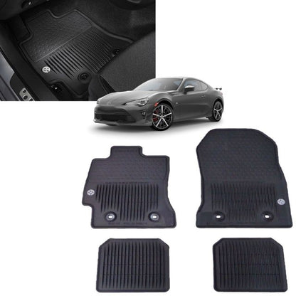 2013-2020 TOYOTA 86 FR-S ALL WEATHER RUBBER FLOOR MATS GENUINE PT908-18170-20