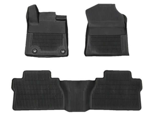 Fits Tundra Crew Max 14-18 Floor Mat Black Rubber ALL Weather Liners Genuine OEM