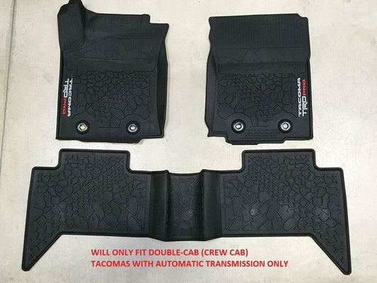 2016-2023 TOYOTA TACOMA TRD PRO ALL WEATHER/RUBBER FLOOR MAT ATM PT908-35200-02