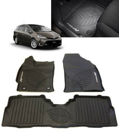 OEM 2012-2017 PRIUS V ALL WEATHER RUBBER FLOOR LINER MATS PT908-47170-02