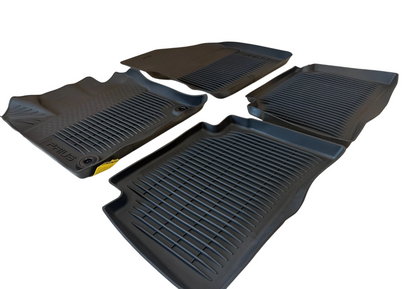 Black All Weather Rubber Floor Liner Mats Set OEM NEW! Toyota Prius 2016-2019