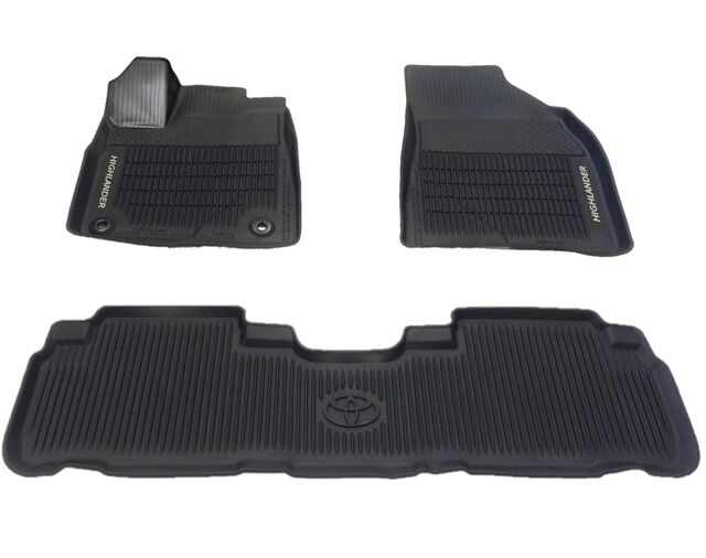 Toyota Highlander 2014 - 2019 All Weather Floor Liners Genuine OEM Set of 3